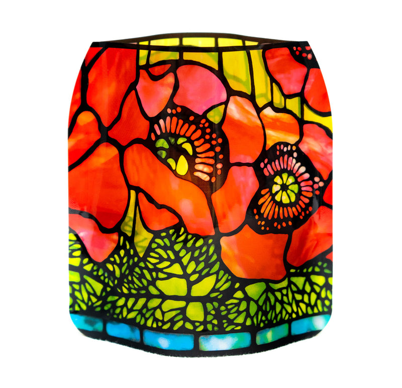 Louis C. Tiffany Poppies Luminaries - 4 Per Pack