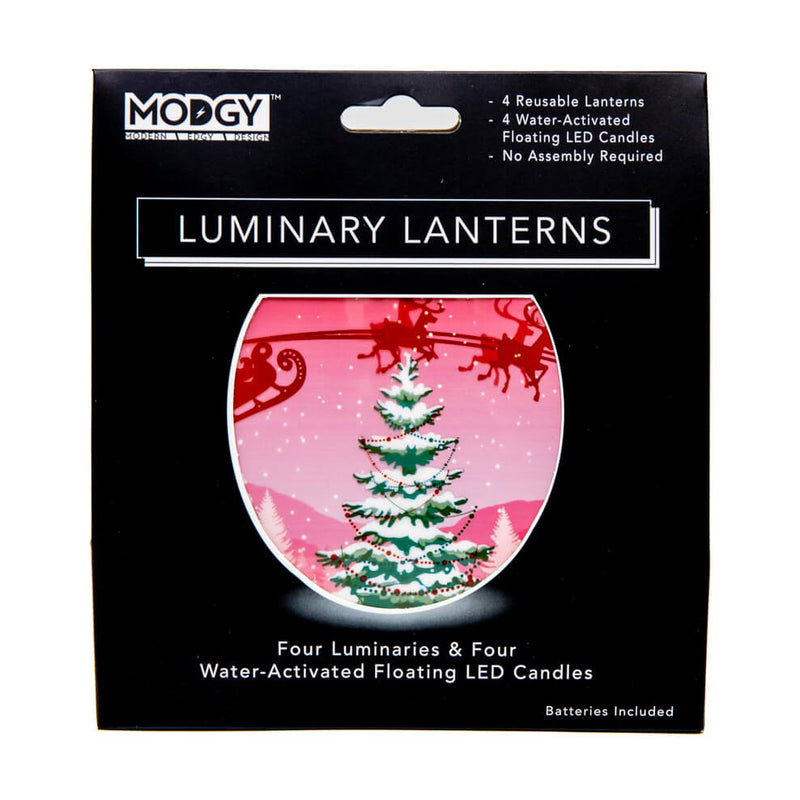 Sleighing It Luminaries - 4 Per Pack