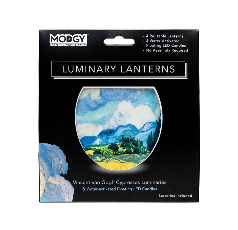 Van Gogh Wheat Field With Cypresses Luminaries - 4 Per Pack