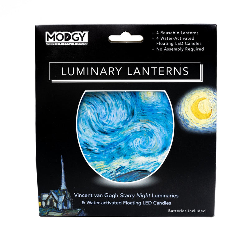 Vincent Van Gogh Starry Night Luminaries - 4 Per Pack