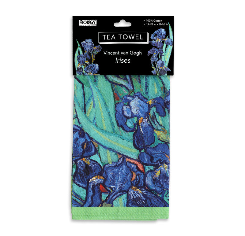 Vincent van Gogh Irises Tea Towel